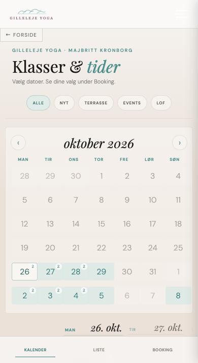Kalender auf dem Handy mit Monatsansicht