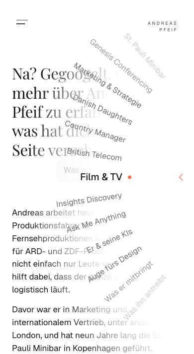 Geöffnetes Rad auf dem Handy